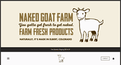 Desktop Screenshot of nakedgoatfarm.com