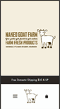 Mobile Screenshot of nakedgoatfarm.com