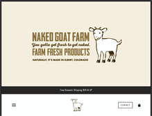 Tablet Screenshot of nakedgoatfarm.com